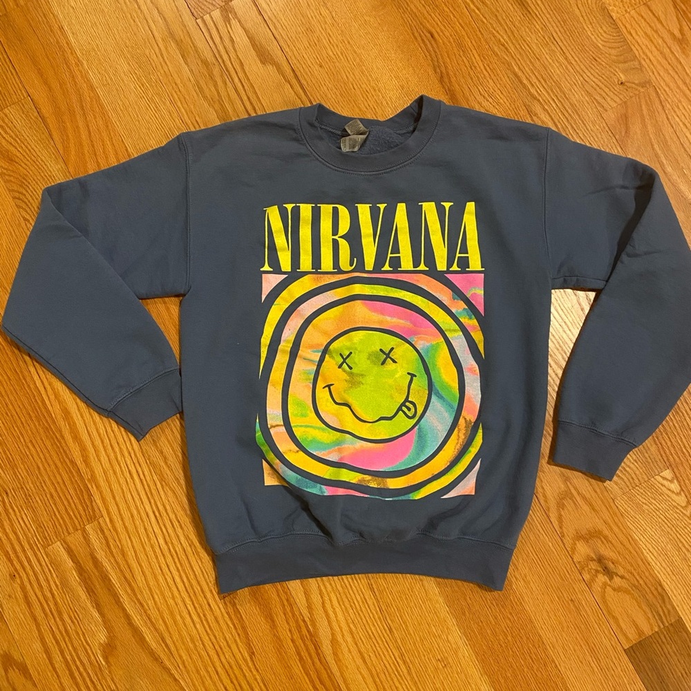 Blue nirvana sweatshirt
